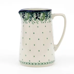 Dzbanek ceramiczny G46 1,3l <br> 2206X Zielone paprocie